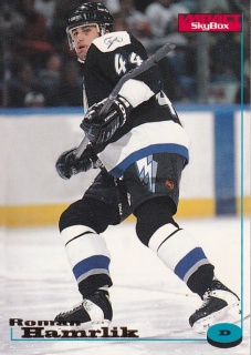 Hokejová karta Roman Hamrlík Fleer SkyBox Impact 1996-97 řadová č. 122
