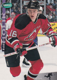 Hokejová karta Bobby Holík Parkhurst 1994-95 řadová č. 128