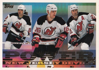 Hokejová karta Holík / Peluso / McKay Topps 95-96 Power Lines NJD č. 10PL
