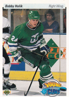 Hokejová karta Bobby Holík Upper Deck 1990-91 Young Guns č. 534