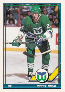 Hokejová karta Bobby Holík O-Pee-Chee 1990-91 Rookie č. 56