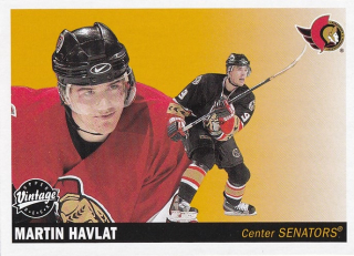 Hokejová karta Martin Havlát UD Vintage 2002-03 řadová č. 178
