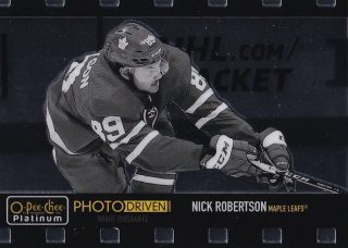 Hokejová karta Nick Robertson OPC Platinum 2020-21 Foto Driven č. PD-24