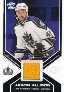 Hokejová karta Jason Allison Pacific Authentic 2002-03 Game-Worn Jersey 09/40
