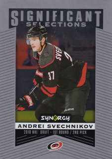 Hokejová karta Andrei Svechnikov Synergy 18-19 Significant Selections č. SS-7