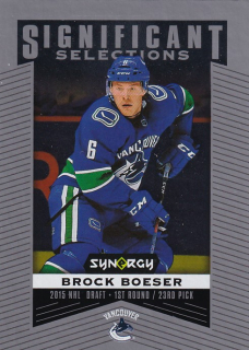 Hokejová karta Brock Boeser UD Synergy 2018-19 Significant Selections č. SS-4