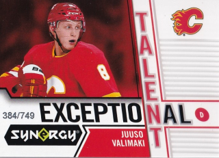 Hokejová karta Juuso Valimaki Synergy 18-19 Exceptional Talent /749 ET-11