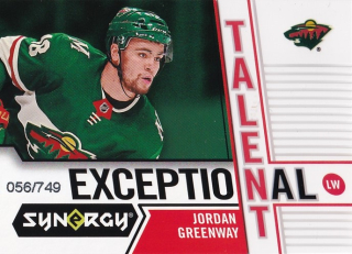 Hokejová karta Jordan Greenway Synergy 18-19 Exceptional Talent /749 ET-27