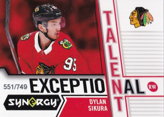 Hokejová karta Dylan Sikura Synergy 18-19 Exceptional Talent /749 ET-14