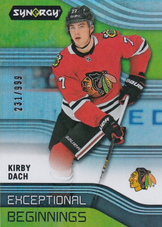 Hokejová karta Kirby Dach UD Synergy 2019-20 Exceptional Beginnings /999 č.EB-33