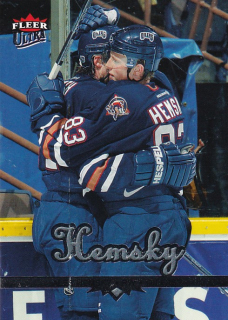 Hokejová karta Aleš Hemský Fleer Ultra 2004-05 řadová č. 85