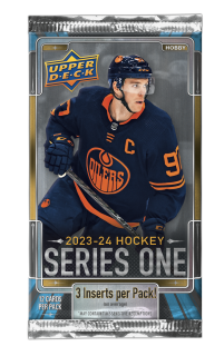 Balíček hokejových karet Upper Deck Series 1 2023-24 Hobby