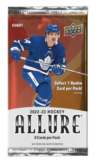 Balíček hokejových karet UD Allure 2022-23 Hobby