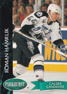Hokejová karta Roman Hamrlík Parkhurst 1992-93 Calder Candidate č. 173