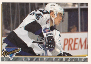 Hokejová karta Roman Hamrlík Topps Premier 1993-94 řadová č. 281