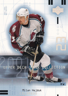 Hokejová karta Milan Hejduk UD Mask Collection 2001-02 řadová č. 21