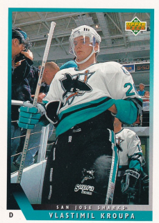 Hokejová karta Vlastimil Kroupa Upper Deck 1993-94 řadová č. 437