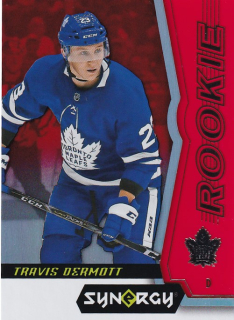 Hokejová karta Travis Dermott UD Synergy 2018-19 Rookie Red č. 58