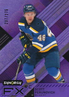 Hokejová karta Scott Perunovich UD Synergy 2021-22 Rookie FX /249 č. FX-SC