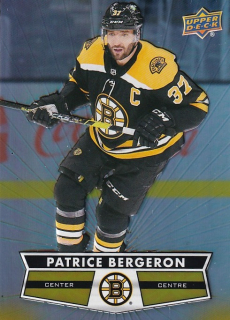 Hokejová karta Patrice Bergeron UD Tim Hortons 2021-22 řadová č. 37
