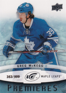 Hokejová karta Greg McKegg UD Ice 2014-15 Premieres /999
