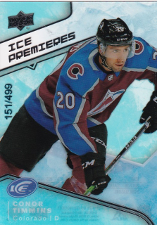 Hokejová karta Conor Timmins UD Ice 2019-20 Premieres /499 č. 101