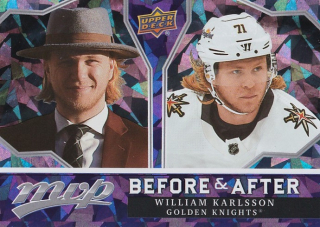 Hokejová karta William Karlsson UD MVP 2021-22 Before After č. BA-19