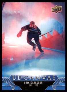 Hokejová karta Erik Karlsson UD S1 2023-24 UD Canvas č. C63
