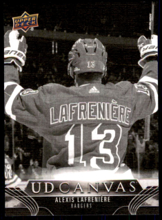 Hokejová karta Alexis Lafreniere UD S1 2023-24 UD Canvas BLACK č. C52