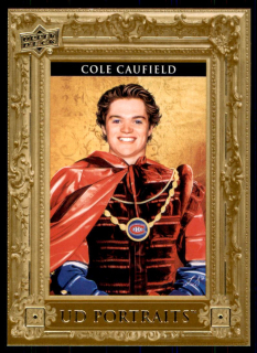 Hokejová karta Cole Caufield UD S1 2023-24 UD Portraits č. P-20
