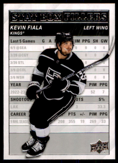 Hokejová karta Kevin Fiala UD S1 2023-24 Stat Box Fillers č. SB-2
