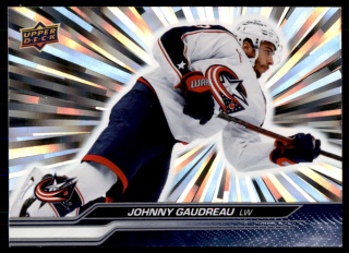 Hokejová karta Johnny Gaudreau UD S1 2023-24 Outburst Silver č. 48