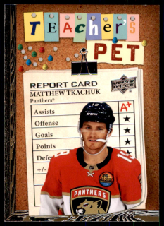 Hokejová karta Matthew Tkachuk UD S1 2023-24 Teacher's Pet č. TP-8