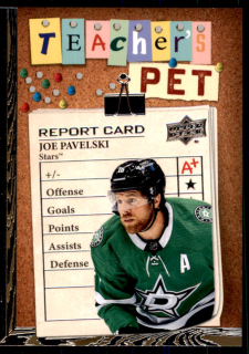 Hokejová karta Joe Pavelski UD S1 2023-24 Teacher's Pet č. TP-30