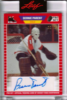 Hokejová karta Bernie Parent Leaf Pro Set 2020-21 Memories Auto /25 č. A89-BP1