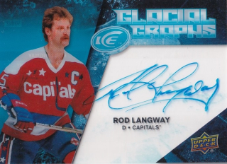 Hokejová karta Rod Langway UD Ice 2017-18 Glacial Graphs č. GG-RL