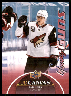 Hokejová karta Jan Jeník UD S1 2021-22 Young Guns UD Canvas č. C97