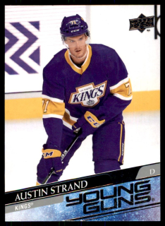 Hokejová karta Austin Strand UD Extended 2020-21 Young Guns č. 722