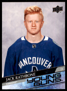 Hokejová karta Jack Rathbone UD Extended 2020-21 Young Guns č. 717
