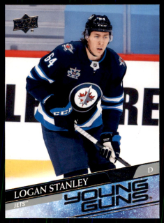Hokejová karta Logan Stanley UD Extended 2020-21 Young Guns č. 703
