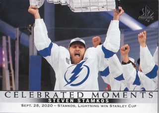 Hokejová karta Steven Stamkos UD SP Authentic 20-21 Celebrated Moments č. 111
