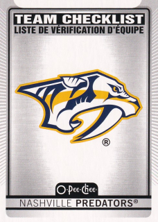 Hokejová karta Nashville Predators OPC 2021-22 Team Checklist č. 567