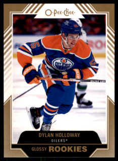 Hokejová karta Dylan Holloway UD S2 2022-23 Glossy Rookies č. R-11