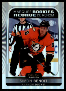 Hokejová karta Simon Benoit OPC Platinum 2021-22 Marquee Rookies Rainbow č. 235