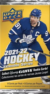 Balíček hokejových karet UD 2021-22 UD Extended Series Retail