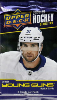 Balíček hokejových karet 2020-21 UD Series 2 Hockey Hobby
