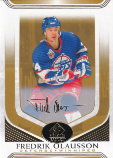 Hokejová karta Fredrik Olausson UD SP Signature 2020-21 Gold č. 68