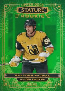 Hokejová karta Brayden Pachal UD Stature 2022-23 Rookie Green /66 č. 190