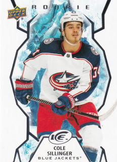 Hokejová karta Cole Sillinger UD Ice 2021-22 Rookie č. 138