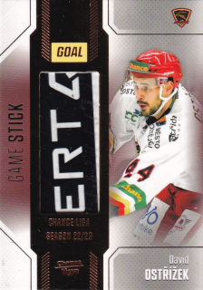 Hokejová karta David Ostřížek Goal S1 2022-23 Game Stick 06/35 č. S-9